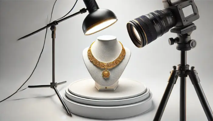 How to photograph jewelry on white background